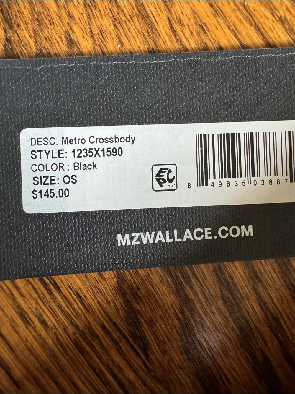 MZ Wallace Black Quilted Nylon Crossbody Messenger Bag